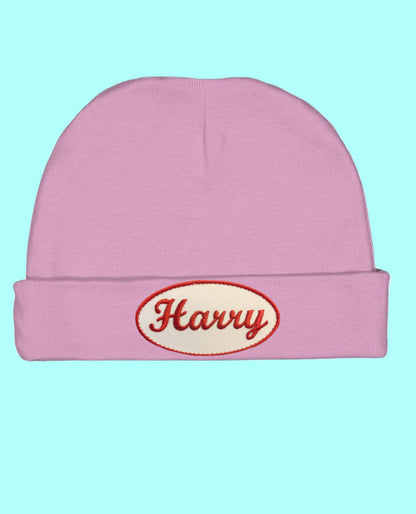 Harry Embroidered Patch Baby Beanie