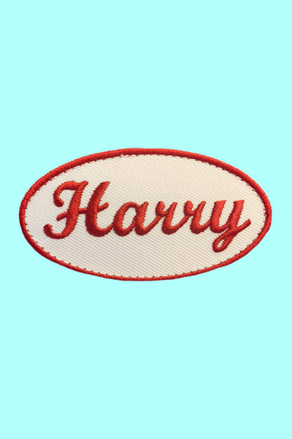 Harry Embroidered Patch Baby Beanie