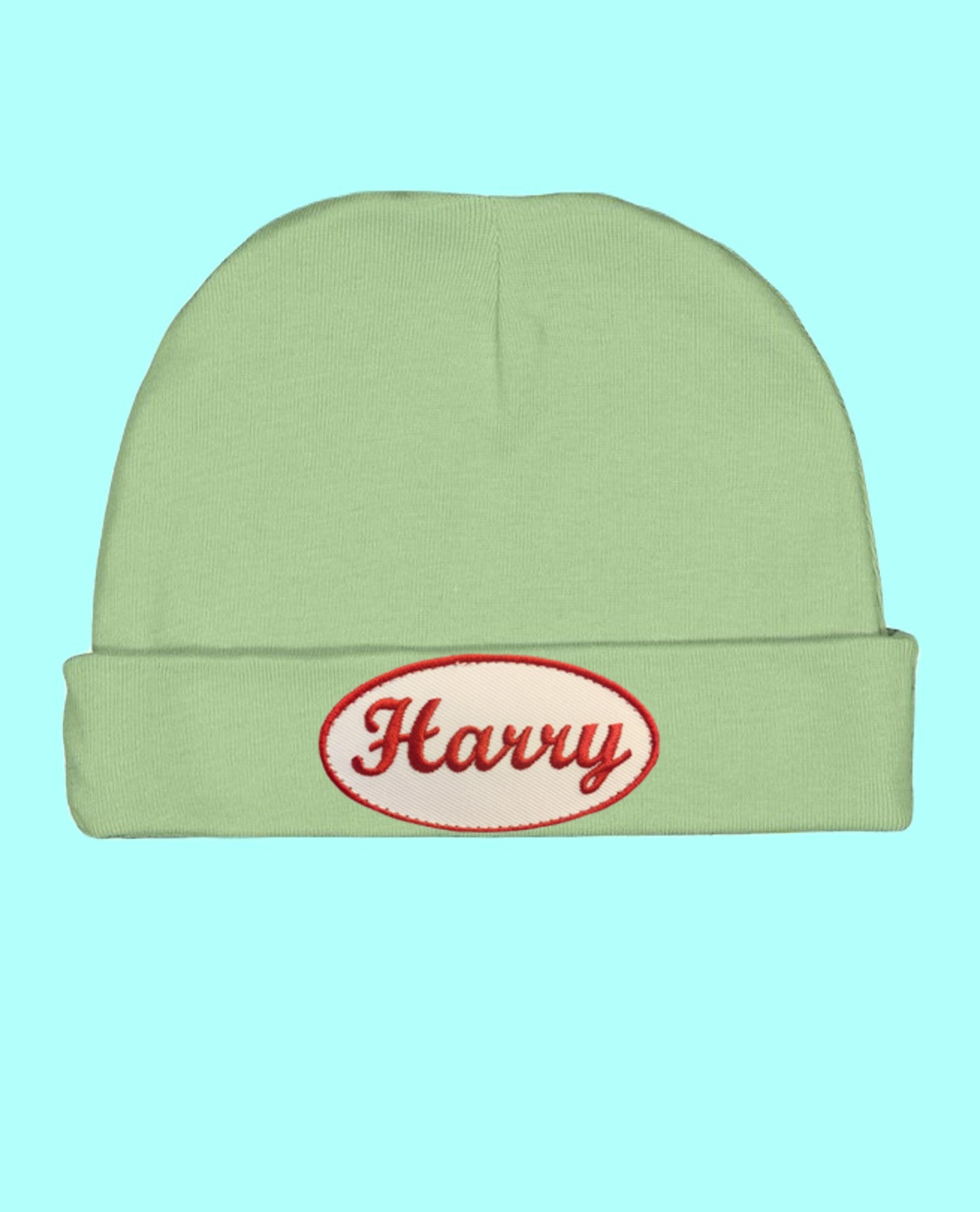 Harry Embroidered Patch Baby Beanie