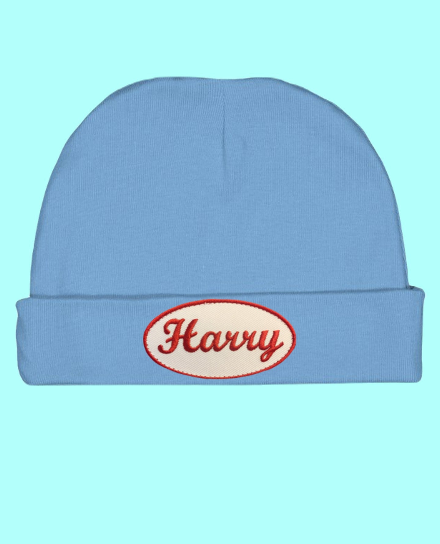 Harry Embroidered Patch Baby Beanie