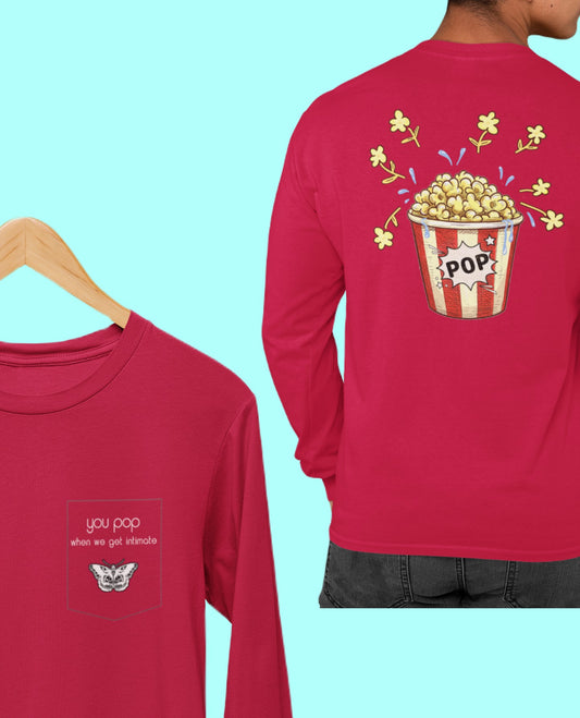 You Pop Lyric Pocket Long Sleeve Tee [Cinema]