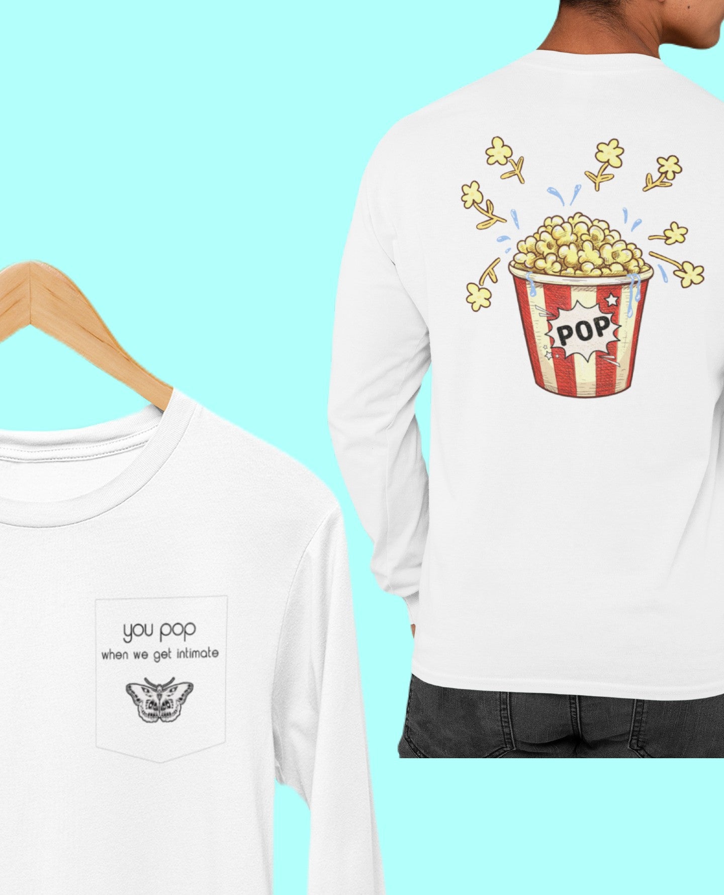 You Pop Lyric Pocket Long Sleeve Tee [Cinema]