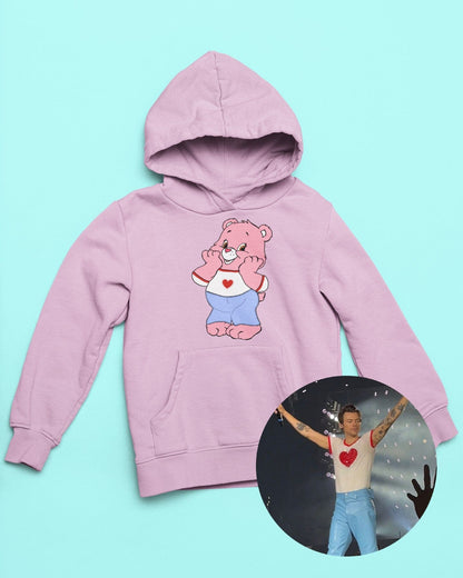 Harry Styles Merch: Heart Care Barry Hoodie [LoT - Stockholm] hoodies xs Light Pink 