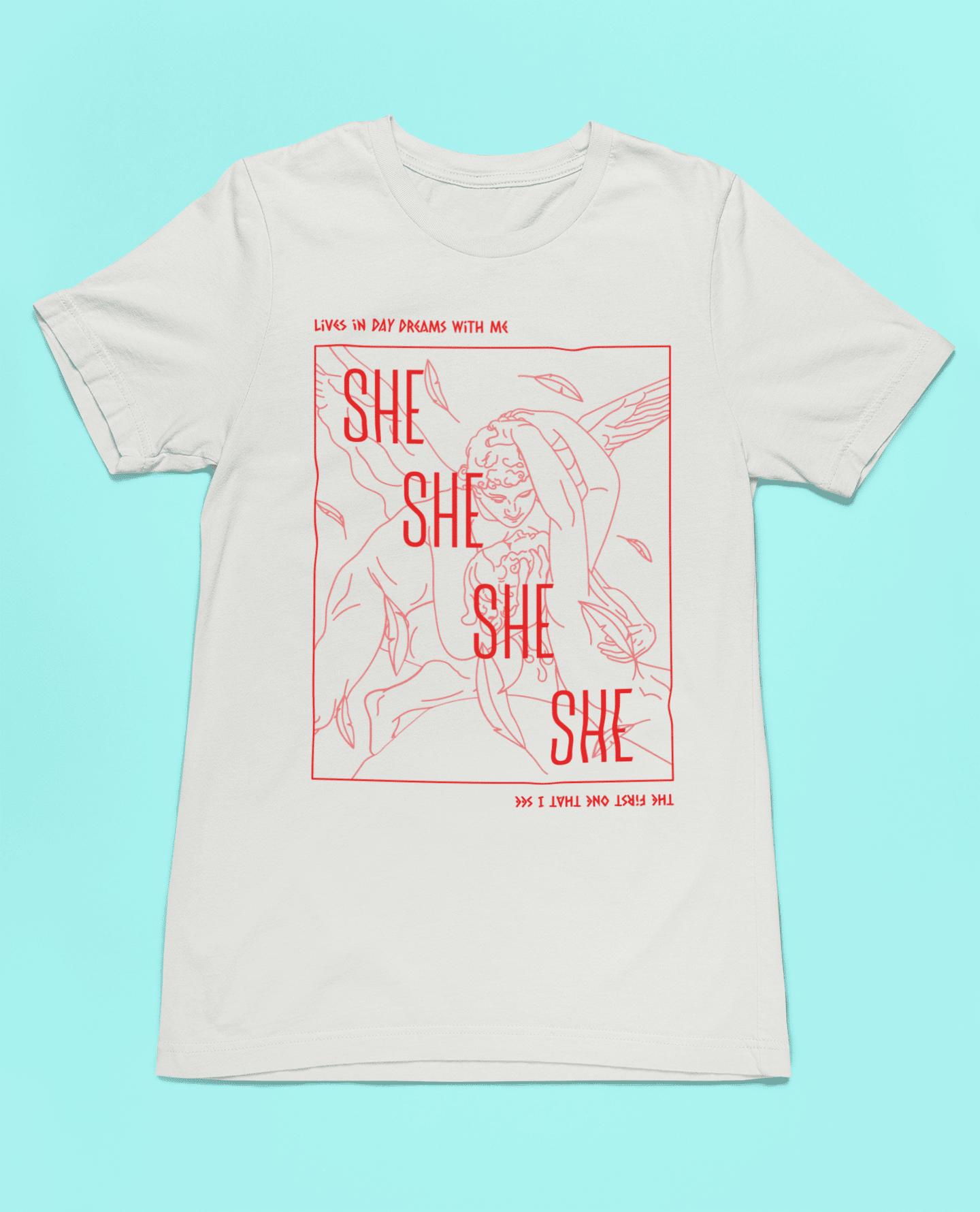 Harry Styles Merch: She Tee tshirts xs white 